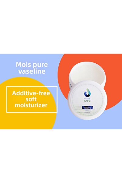 Mois Pure فازلين 100 مل - كريم فازلين مرطب لليدين، أبيض نقي ونقي 100%، فازلين...