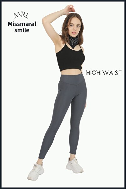 missmaral Women's Leggings High Waist Full Length Smoked Anthracite Casual & Comfort102101
