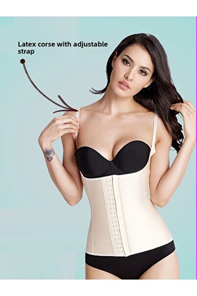 MİSTİRİK Model Trigoso cu bretele Corset sport Latex Model pentru talie Corset în 4 etape Culoarea pielii