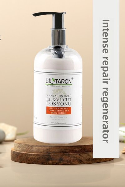 Biotaron St. John's Wort Organic Hand & Body Lotion - Moisturizing and Stretch Mark Remover - 250 ml