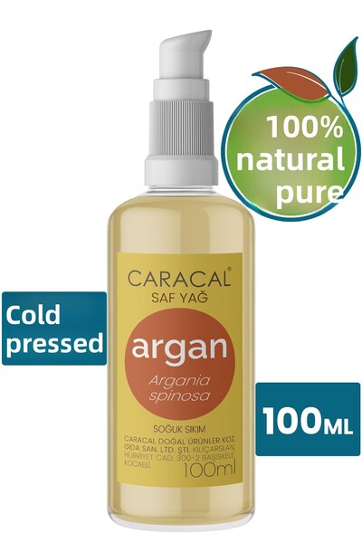 caracal 100 مل زيت أرغان نقي معصور على البارد، زيت أرغانيا سبينوزا طبيعي وخال...