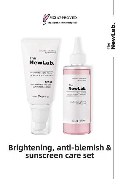 the newlab. Brightening, Anti-Blemish and Sunscreen Care Set