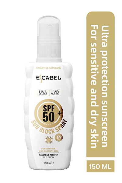 Escabel واقي شمسي بمعامل حماية 50 SPF للبشرة الحساسة والمعرضة للحساسية، 150 مل