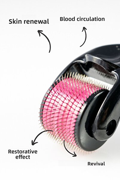 Orginx 0.5 mm Titanium Tip 540 Needle Derma Roller - Face and Body Massager