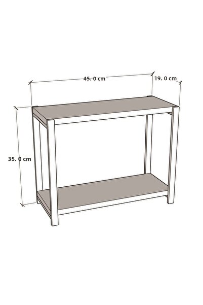 FurnatureDesign Bathroom Organizer 2 Shelves Metal Table Top Organizer - White