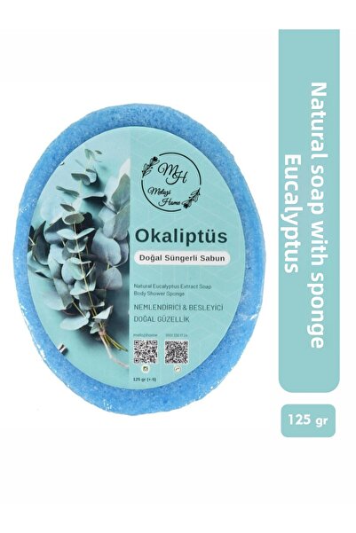 MELOZİ HOME Natural Soap with Eucalyptus Sponge
