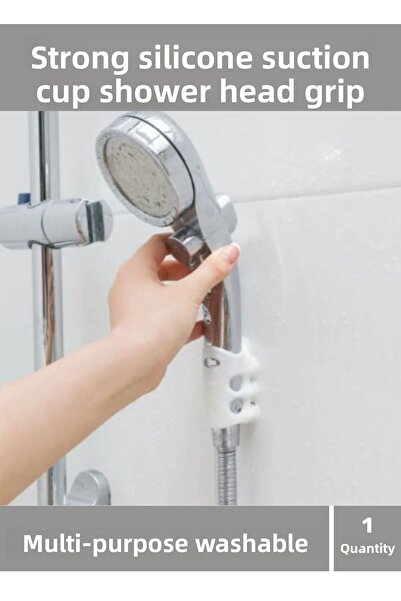 Pastimore Set de suporturi pentru cap de duș cu ventuză din silicon puternic,...