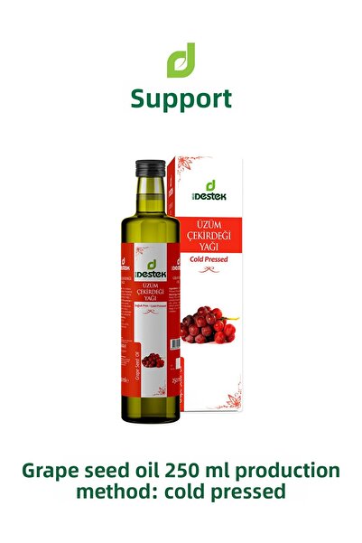 Destek زيت بذور العنب 250 مل عصرة باردة