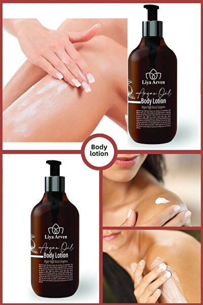 Liya Arven Argan Oil Body Lotion with Moisturizing Effect - 500ml