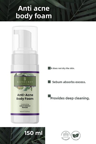Biosecret رغوة تنظيف الجسم المضادة لحب الشباب 150 مل Bıo38