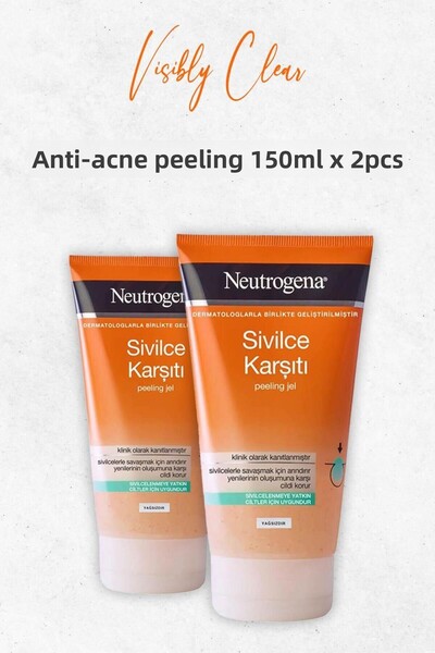 Neutrogena 150 ml x 2 Pieces Visibly Clear Anti-Acne Peeling