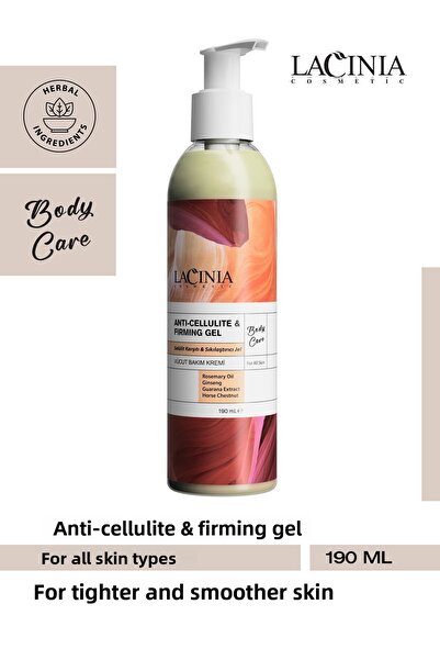 Lacinia كريم العناية بالجسم 190 مل - جل مضاد للسيلوليت وشد البشرة