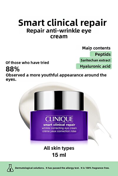 Clinique Reparație clinică inteligentă ™   Cremă pentru ochi anti-rid și ridu...