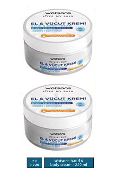 Watsons Hand and Body Cream - 220 ml X 2 Pieces