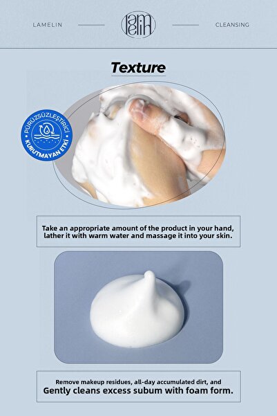 Lamelin Cleansing Foam Containing Hyaluronic Acid Lamelin Moisture Foaming Hyaluronic Acid 100ml