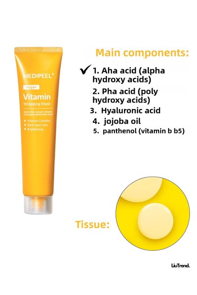 Medipeel Vegan Vitamin Collagen Wrapping Mask 70ml Vitamin Film Mask M0482