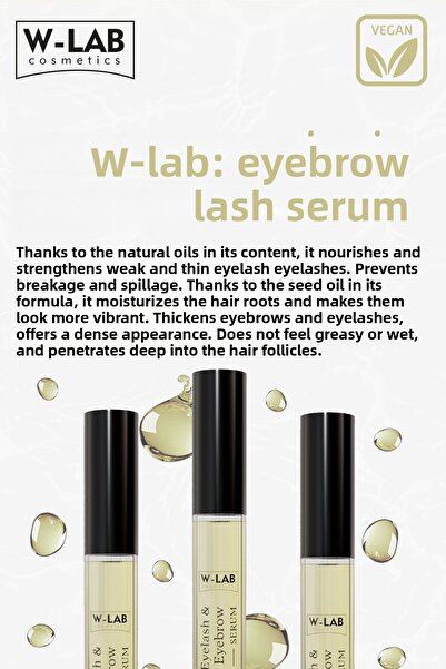 W-Lab Kozmetik Eyebrow Eyelash Serum 10 ml