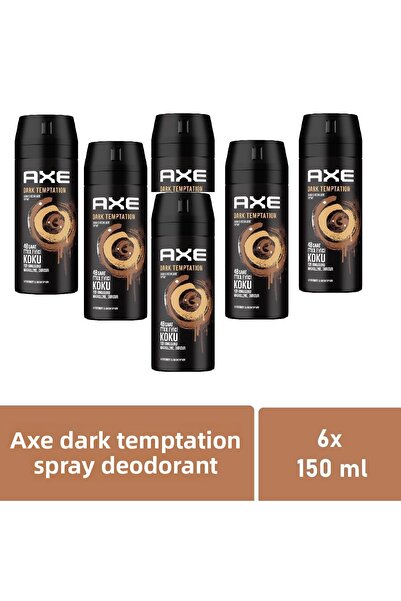 Axe Deodorant pentru bărbați Dark Temptation 150 ml - Pachet avantajos de 6 bucăți