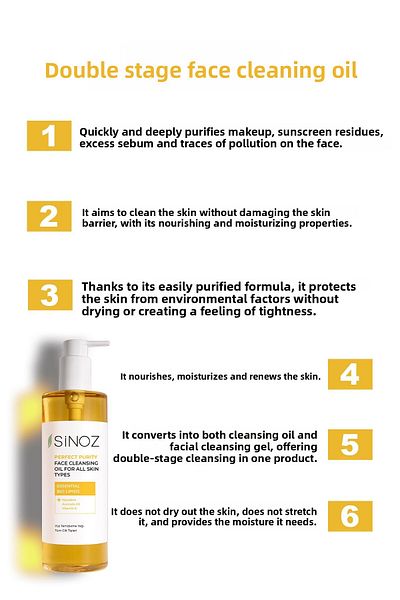 SİNOZ Perfect Purity Yüz Temizleme Yağı 400 ml