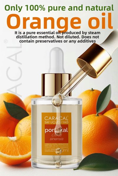 caracal 30ml Pure Orange Peel Essential Oil, Orange Essential Oil, Orange Oil, 100% Pure and Natural.