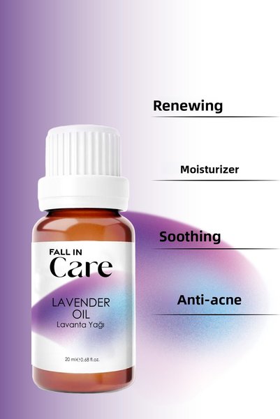 FALL IN CARE Pure Lavender Water (100ml) & Lavender Oil (20ml) Anti-, Purifying, Soothing Skin Care Set