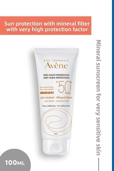 Avene لوشن لايت المعدني بعامل حماية من الشمس SPF 50 100 مل لوشن شمسي معدني