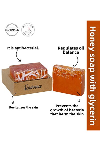 RAVENNA Natural Handmade Glycerin Honey Milk Soap