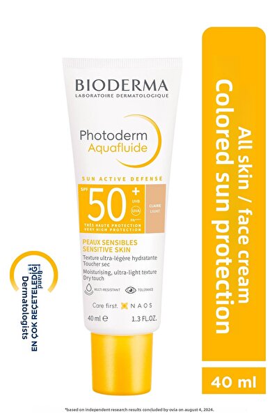 Bioderma Photoderm Aquafluid Light SPF50+ - واقي شمسي ملون عالي الحماية 40 مل