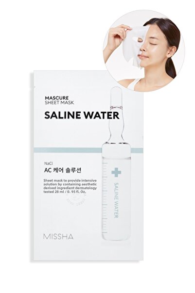 Missha قناع ورقي من ماسكور AC Care Solution يحتوي على محلول ملحي يوفر مظهرًا ...