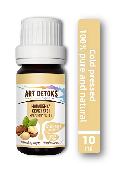 Art Detoks زيت جوز المكاديميا 10 مل - نقي وطبيعي 100%