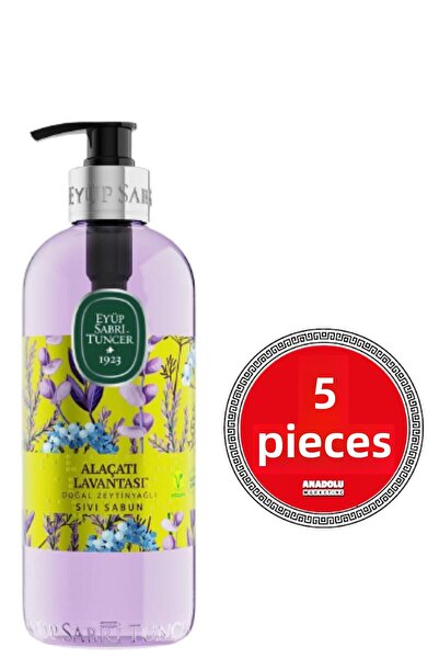 Eyüp Sabri Tuncer Alaçatı صابون سائل بزيت الزيتون الطبيعي باللافندر 500 مل × ...