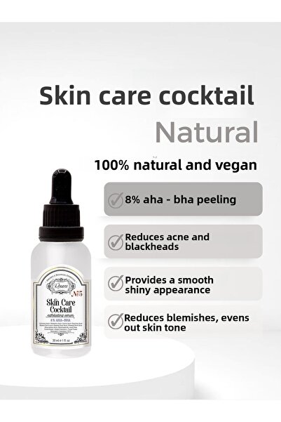 Rosece 30 ml Natural Aha-bha Exfoliating Cocktail Exfoliant Serum - Anti-Acne...