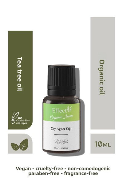 EffectHA Organic Tea Tree Oil 100% Pure Natural and Additive-Free Essential Oil 10ml