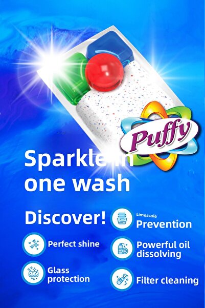 Puffy All in One Dishwasher Detergent Capsules 30 Washes