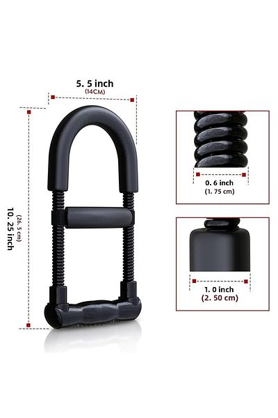 Factorial Black Wrist Strengthening Tool - Adjustable Arm and Barfix Iron