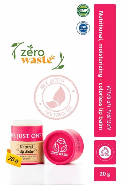 Relance Lip Care, Lipbalm, Moisturizer, Shea Butter, Strawberry, Colorless, N...