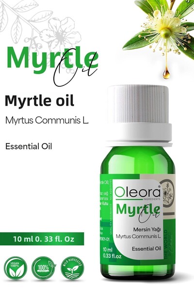 Oleora زيت المر - نقي، غير مخفف، أساسي (زيت المر الأخضر) 10 مل