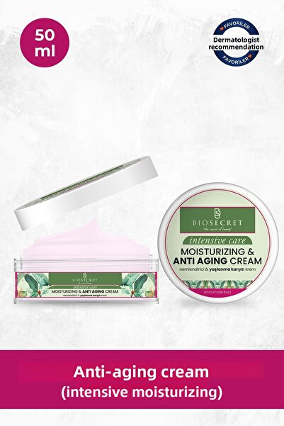 Biosecret كريم ترطيب مكثف 50 مل - كريم مضاد للشيخوخة ومضاد للشيخوخة Bio65