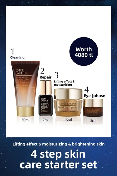 Estee Lauder Advanced Night Repair Meet Set Cleanser 30ml, Serum 7ml, Moistur...