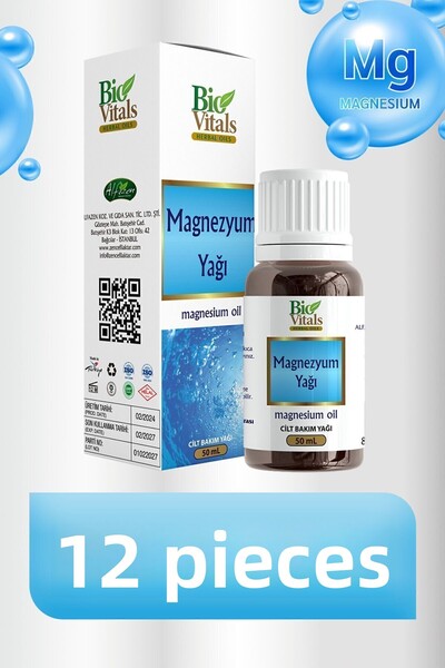 Bio Vitals زيت مغنيسيوم 50 مل - علبة 12 قطعة