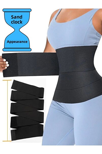 ARTUAL Γυναικείο 4Mt Waist Trainer Waist Thinning Hourglass Look Συσφιγκτικό Θερμικό Κορσέ με περιτύλιγμα