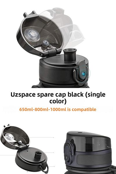 Uzspace 650-800-1000ml -Compatible Replacement Cap --Only Compatible With--One Color Black-