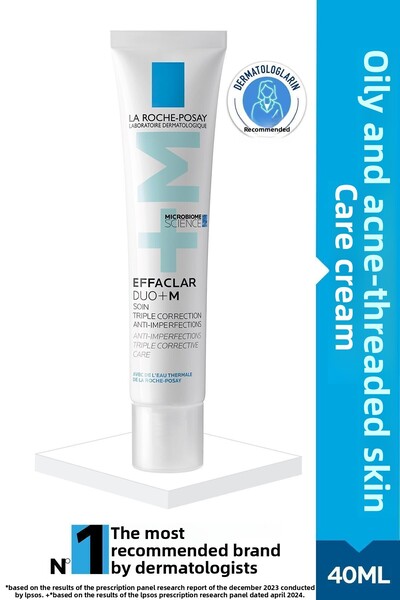 La Roche Posay Effaclar Duo+M - 40 ml Oily Skin Care Cream, Acne Prone Skin T...