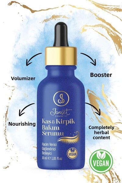 Janset Cosmetic Vegan Eyebrow and Eyelash Serum 30 ml