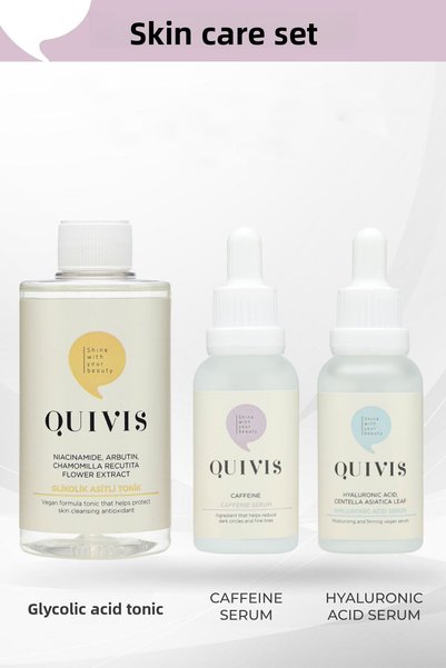 Quivis Pore ​​Tightening, Acne Reducing Care Set to Reduce Under-Eye Circles