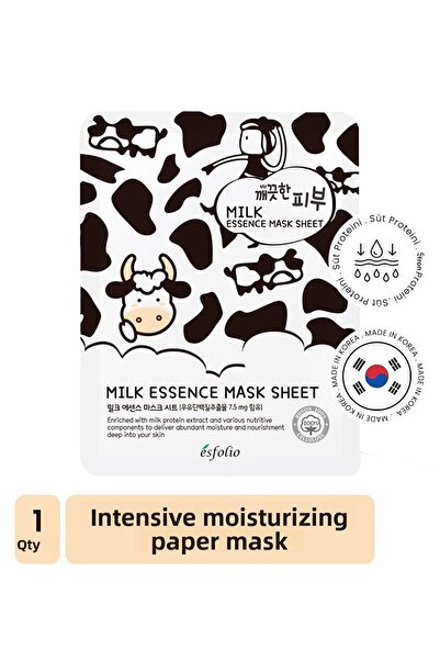 Esfolio قناع ورقي من ميلك إيسينس - مزود للعناية ببروتين الحليب