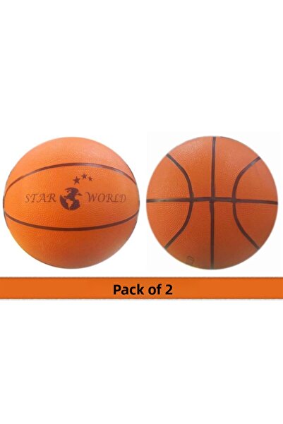 Star 2 bucăți Minge de baschet mărimea 7 World Orange