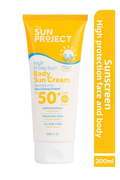 Görkito كريم الشمس عالي الحماية للوجه والجسم من ذا صن بروجيكت، 50 عامل حماية ...