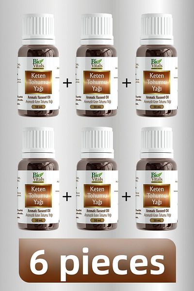 Bio Vitals 50 ml Flax Seed Oil - 6 PCS