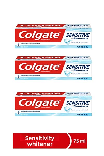 Colgate معجون أسنان سينسيفوم 75 مل للأسنان الحساسة، عبوة من 3 قطع